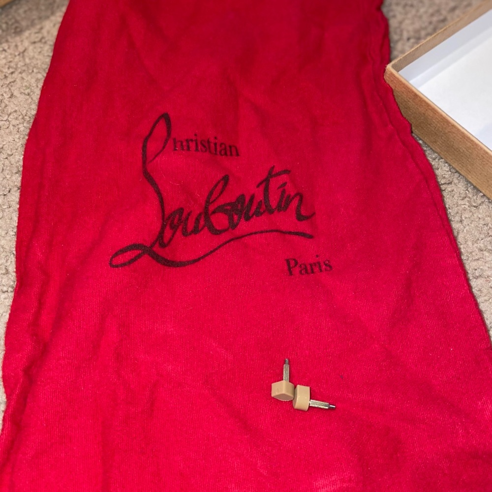 Christian Louboutin Talitha 100 Glitter mini/ specchio toe - Picture 3 of 14